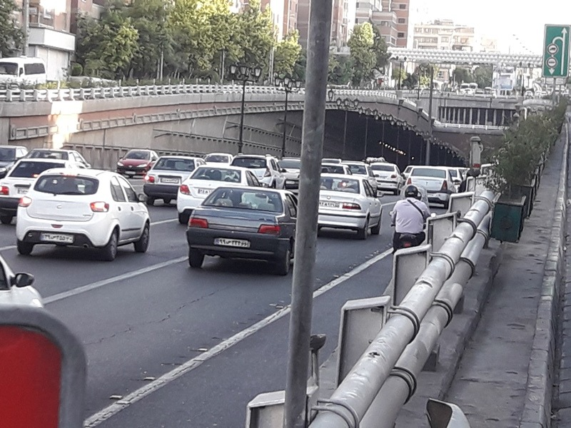 افزایش حجم ترافیک در تهران