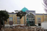گنبد امامزاده عبدالله شهرری ترک خورد/عکس