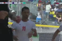 ببینید؛ شادی جالب گل یا پوچی ملی‌پوش ساحلی ایران