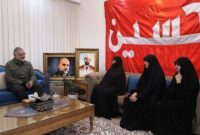 دیدار زاکانی با خانواده سرداران شهید «رشید» و «ربانی»