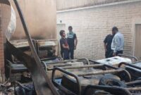 آتش سوزی خیابان سعدی تلفات جانی نداشت آتش سوزی خیابان سعدی تلفات جانی نداشت