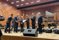 اجرای ارکستر موسیقی ملی ایران و ارکستر موسیقی ترکیه به مناسبت بزرگداشت حافظ در آنکارا اجرای ارکستر موسیقی ملی ایران و ارکستر موسیقی ترکیه به مناسبت بزرگداشت حافظ در آنکارا