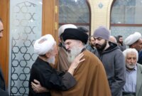 تصاویر؛ گریه‌های کاظم صدیقی در مراسم یادبود پسرش