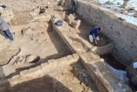 پایان نخستین فصل کاوش تپه باستانی بوزنجرد قهاوند