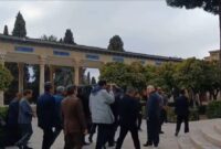 پیکر مترجم منشور کوروش در حافظیه به خاک سپرده شد