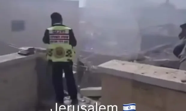 خرابی وحشتناک بیت شمش در پی حمله موشکی ایران