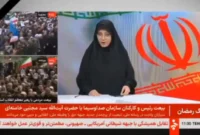 احترام نظامی مجری خانم شبکه خبر به سومین رهبر انقلاب