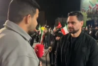 کمال کامیابی نیا، بازیکن سابق پرسپولیس در تجمع مردمی کمال کامیابی نیا، بازیکن سابق پرسپولیس در تجمع مردمی