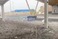 لحظه حمله هوایی به مرز شلمچه