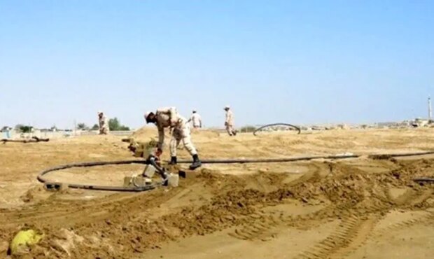 انهدام خط لوله ۶ کیلومتری قاچاقچیان سوخت در میناب
